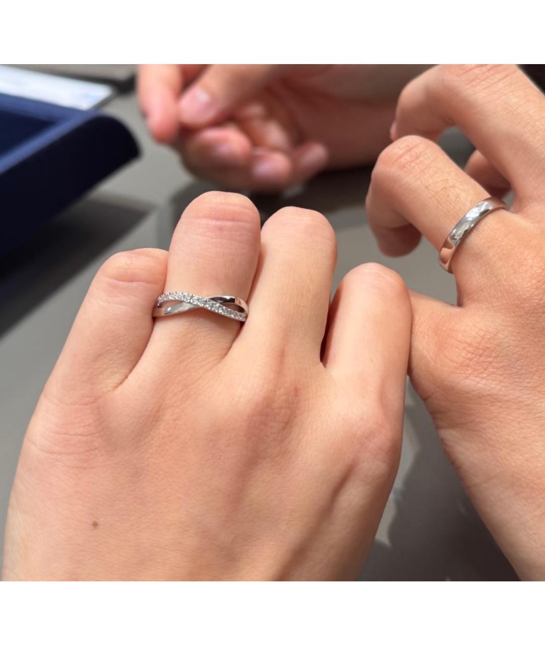 DE BEERS Серебряное кольцо из белого золота, фото 7