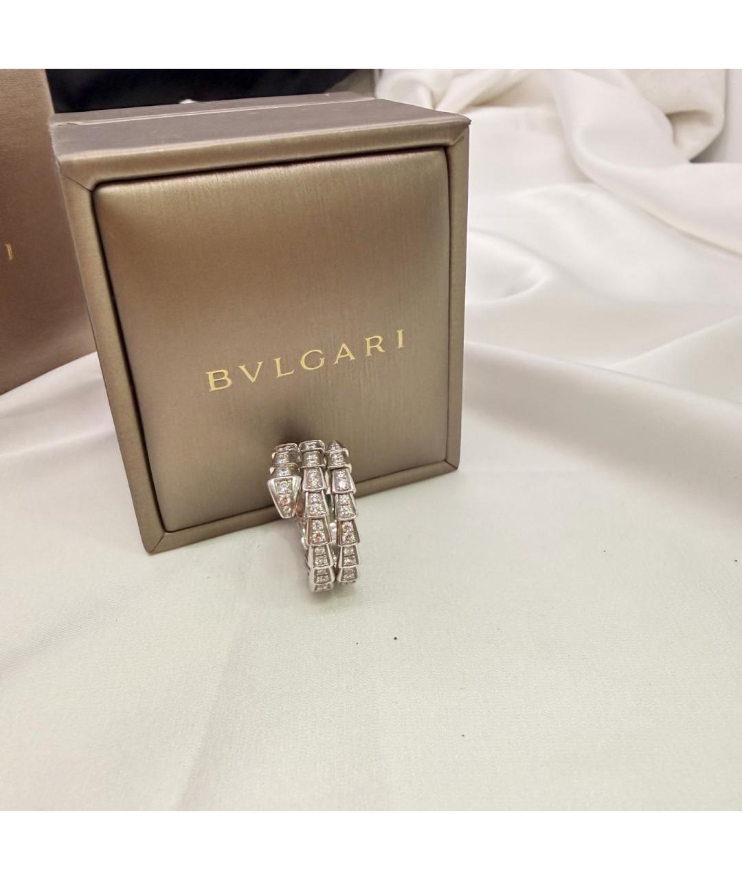 BVLGARI Серебряное кольцо из белого золота, фото 6
