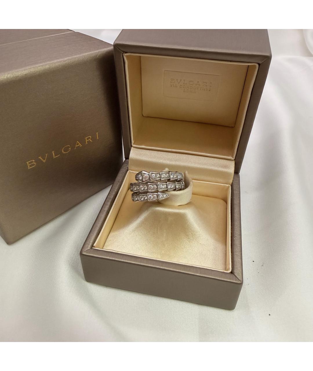 BVLGARI Серебряное кольцо из белого золота, фото 5
