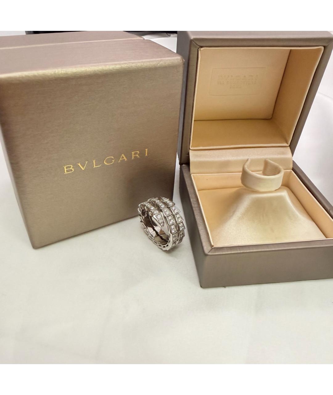 BVLGARI Серебряное кольцо из белого золота, фото 2