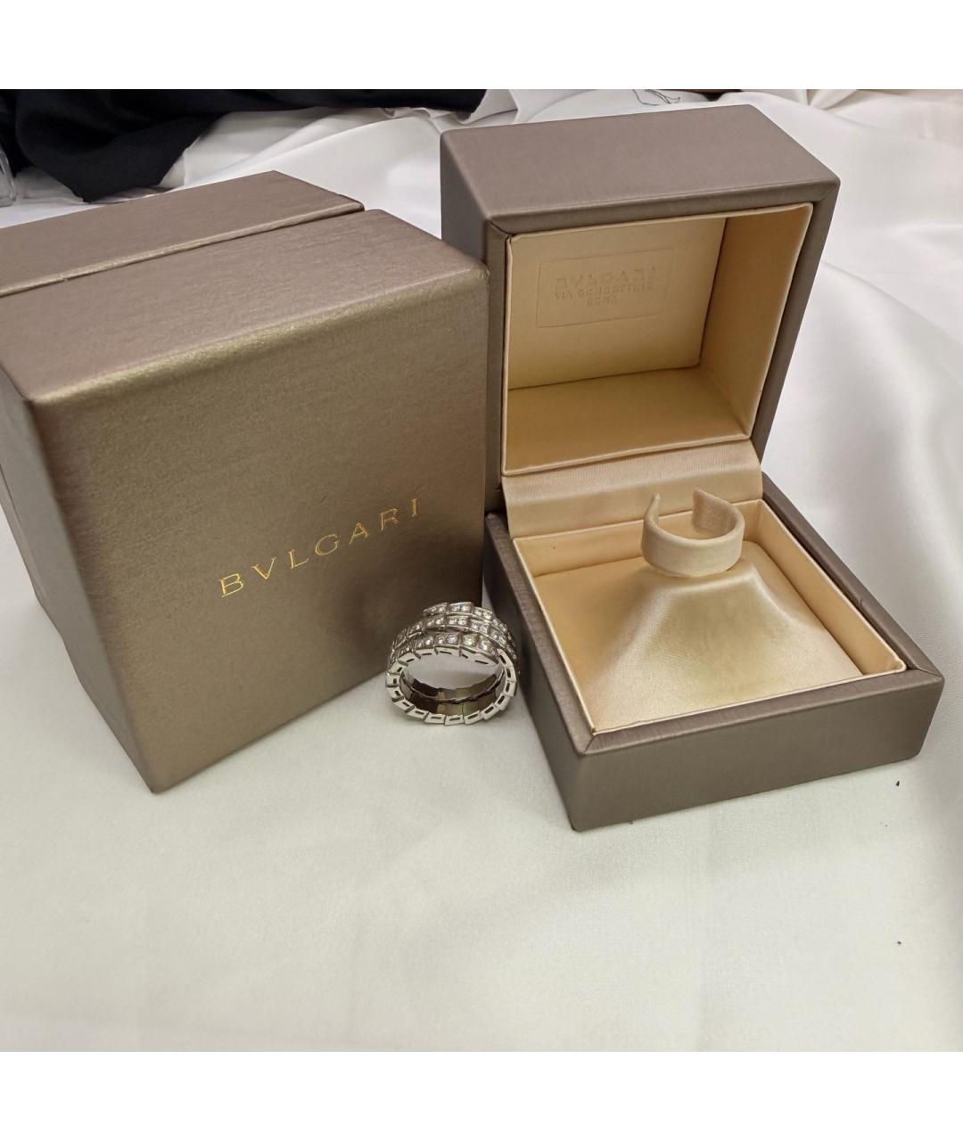 BVLGARI Серебряное кольцо из белого золота, фото 4