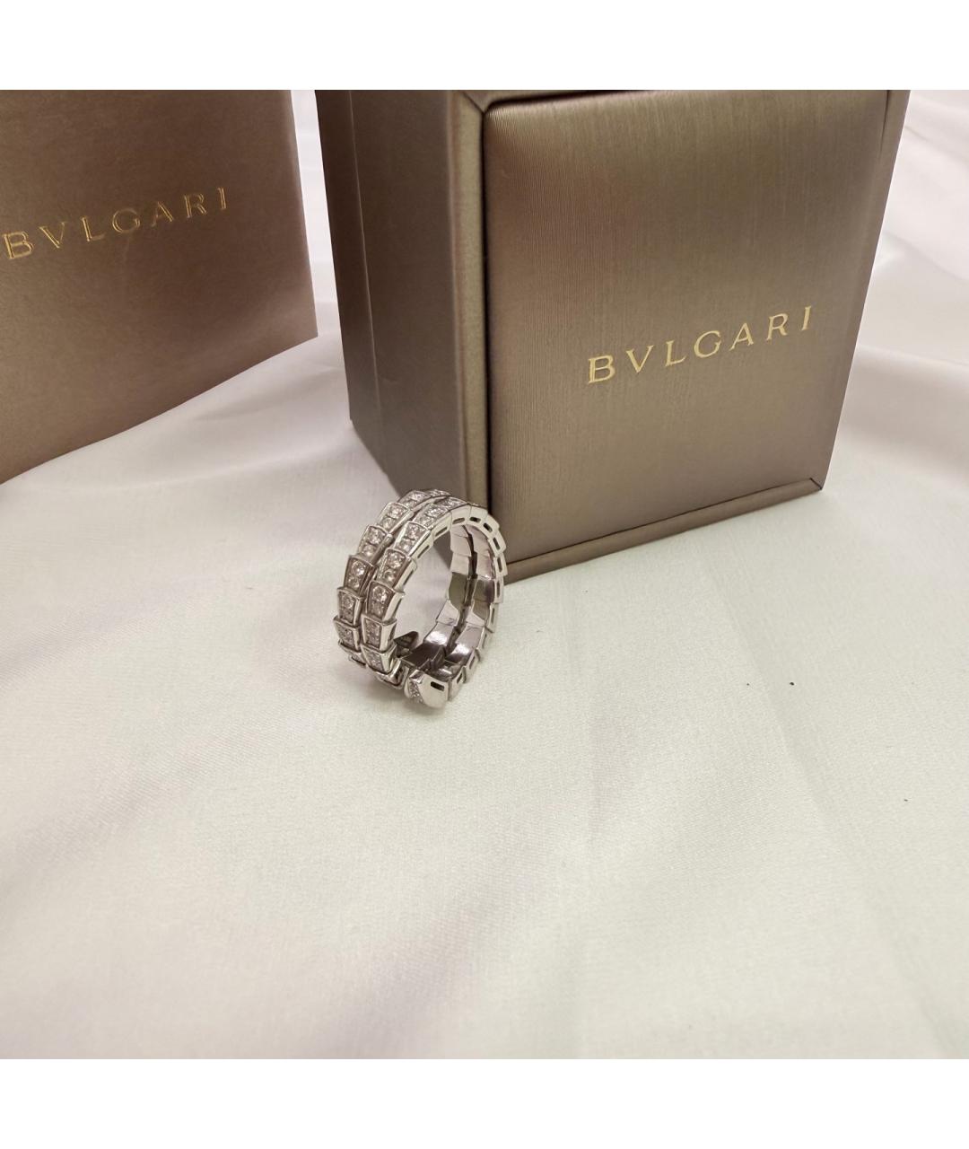 BVLGARI Серебряное кольцо из белого золота, фото 8
