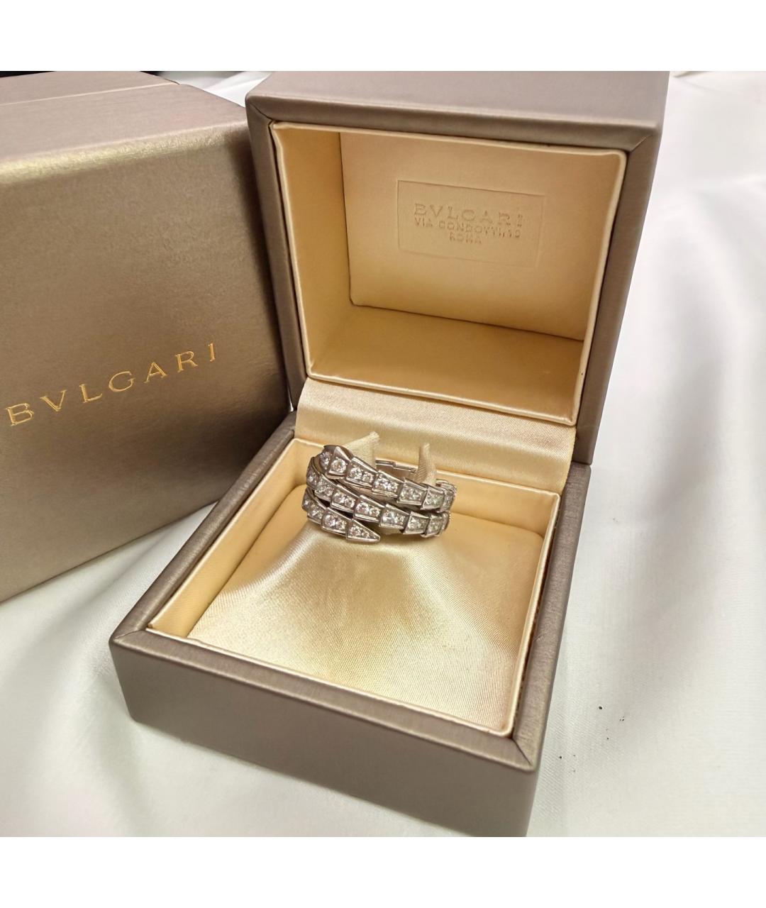 BVLGARI Серебряное кольцо из белого золота, фото 3