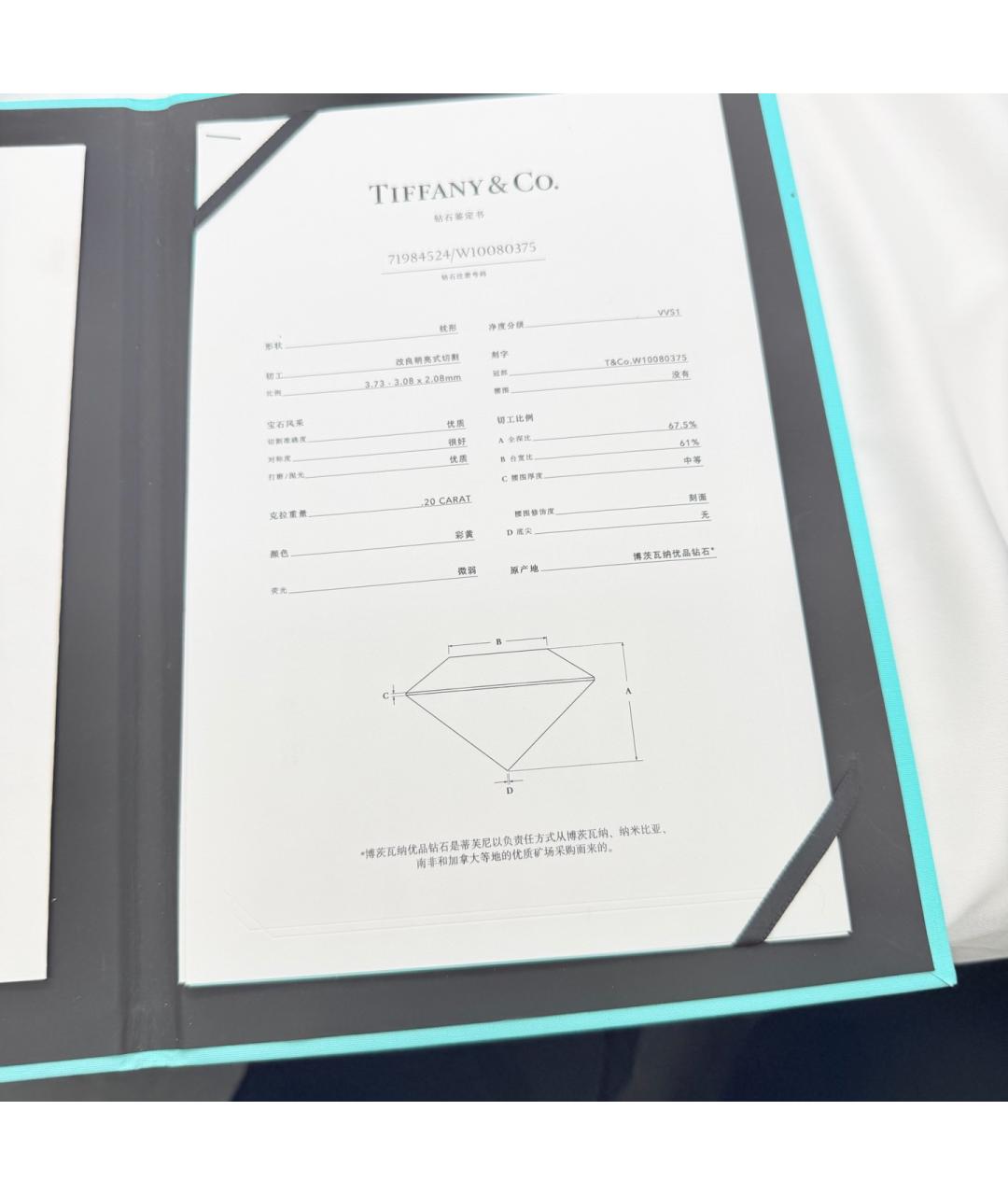 TIFFANY&CO Золотое колье из желтого золота, фото 8