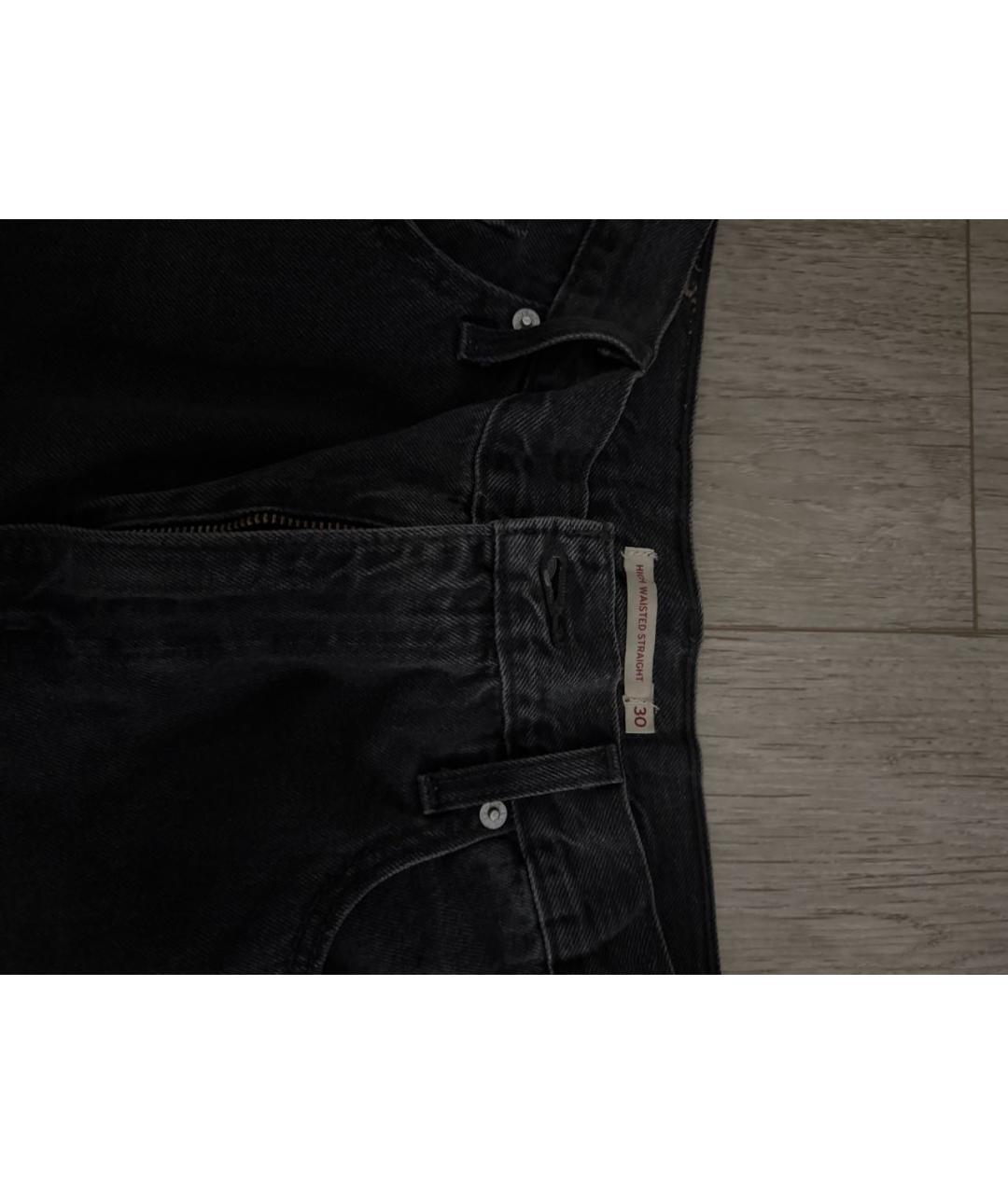 LEVI'S Антрацитовые прямые джинсы, фото 2