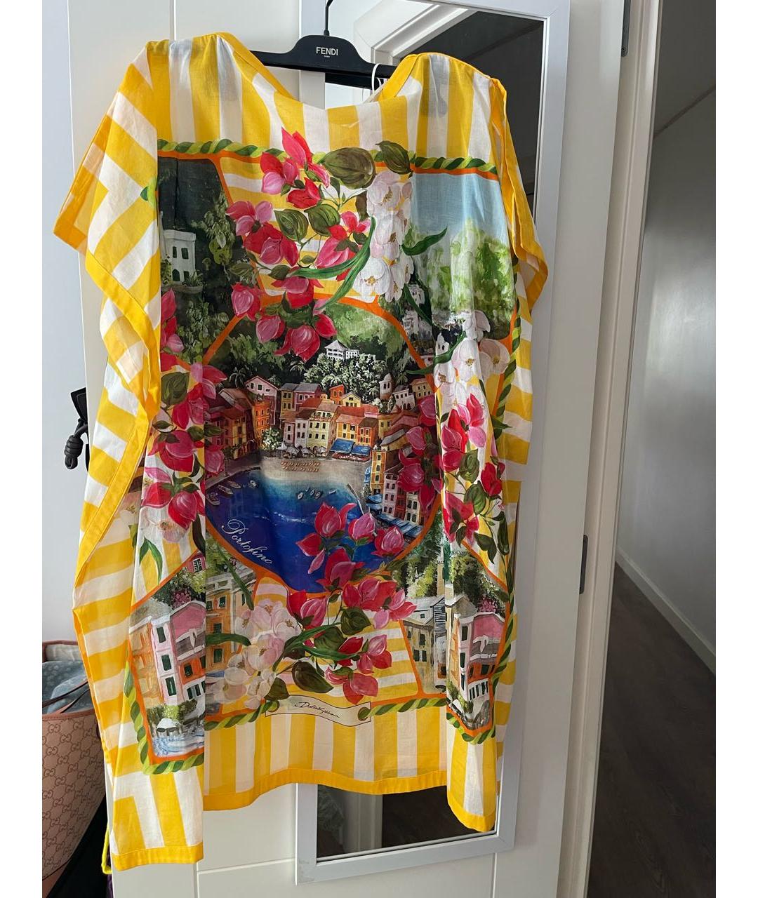 DOLCE&GABBANA Мульти хлопковая туника, фото 6