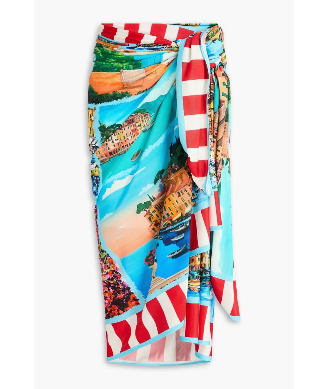 DOLCE&GABBANA Мульти шелковое парео, фото 7