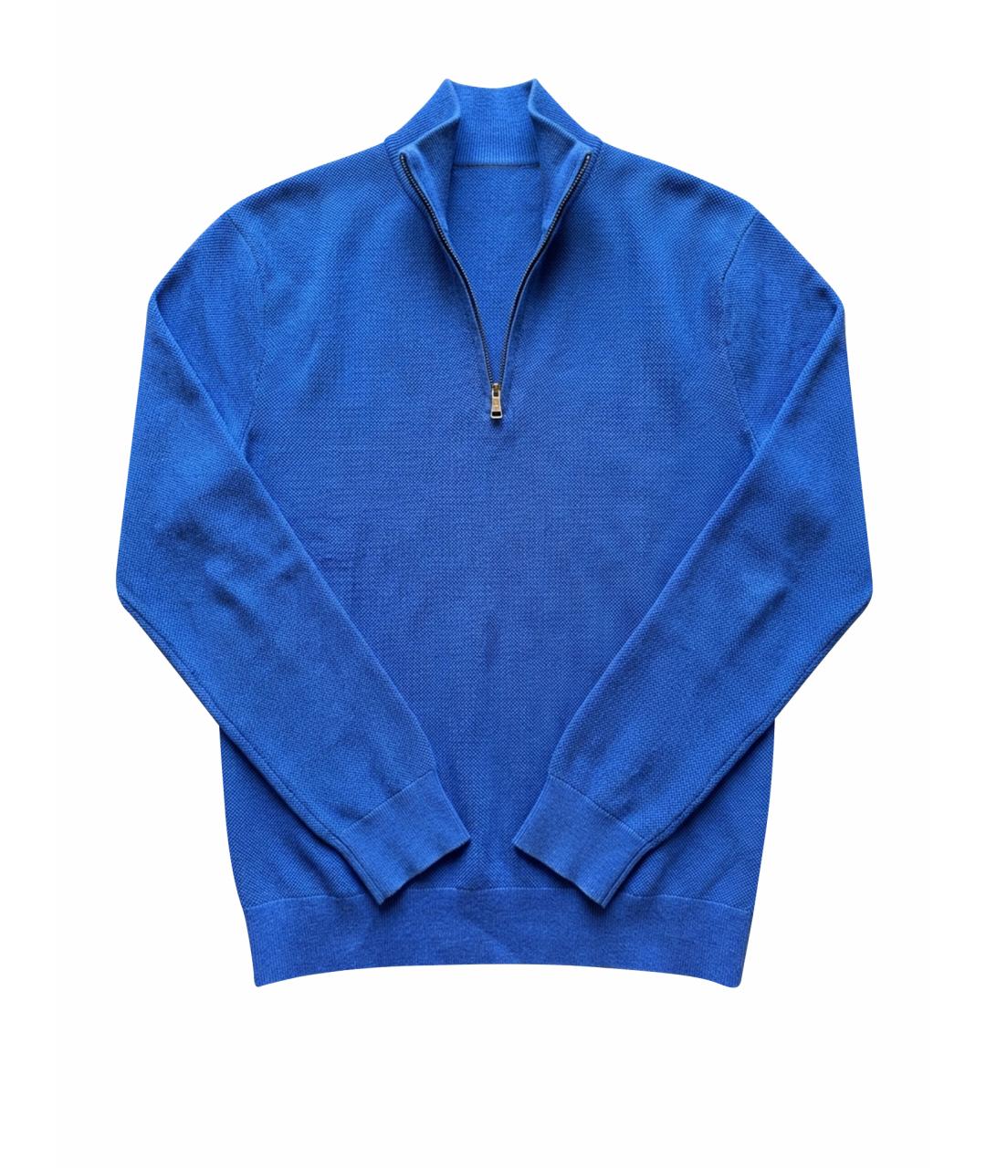 POLO RALPH LAUREN Синий шерстяной джемпер / свитер, фото 1