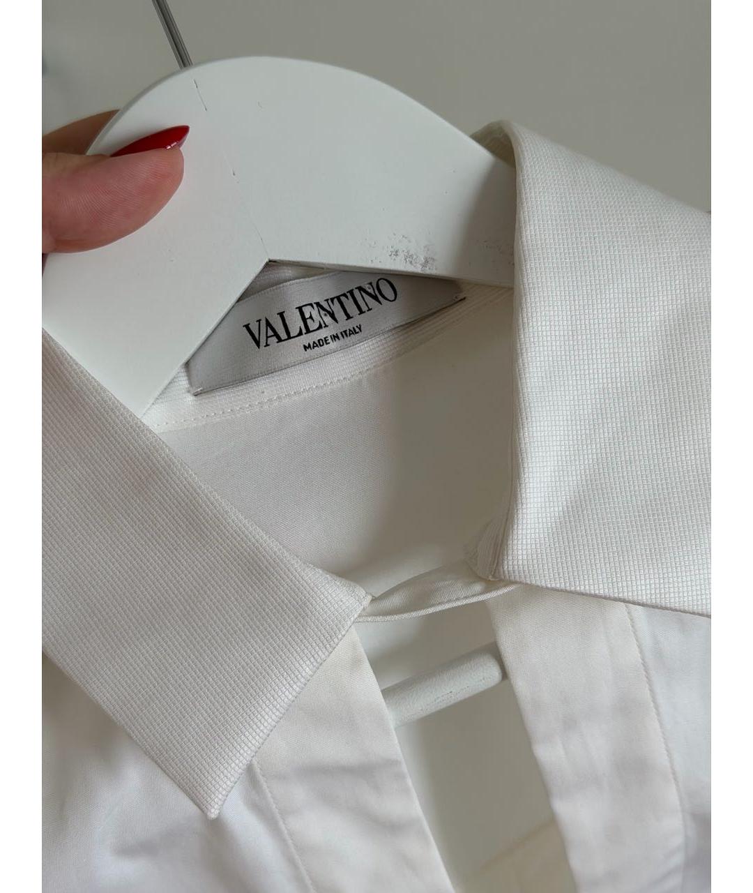 VALENTINO Белая хлопковая рубашка, фото 2