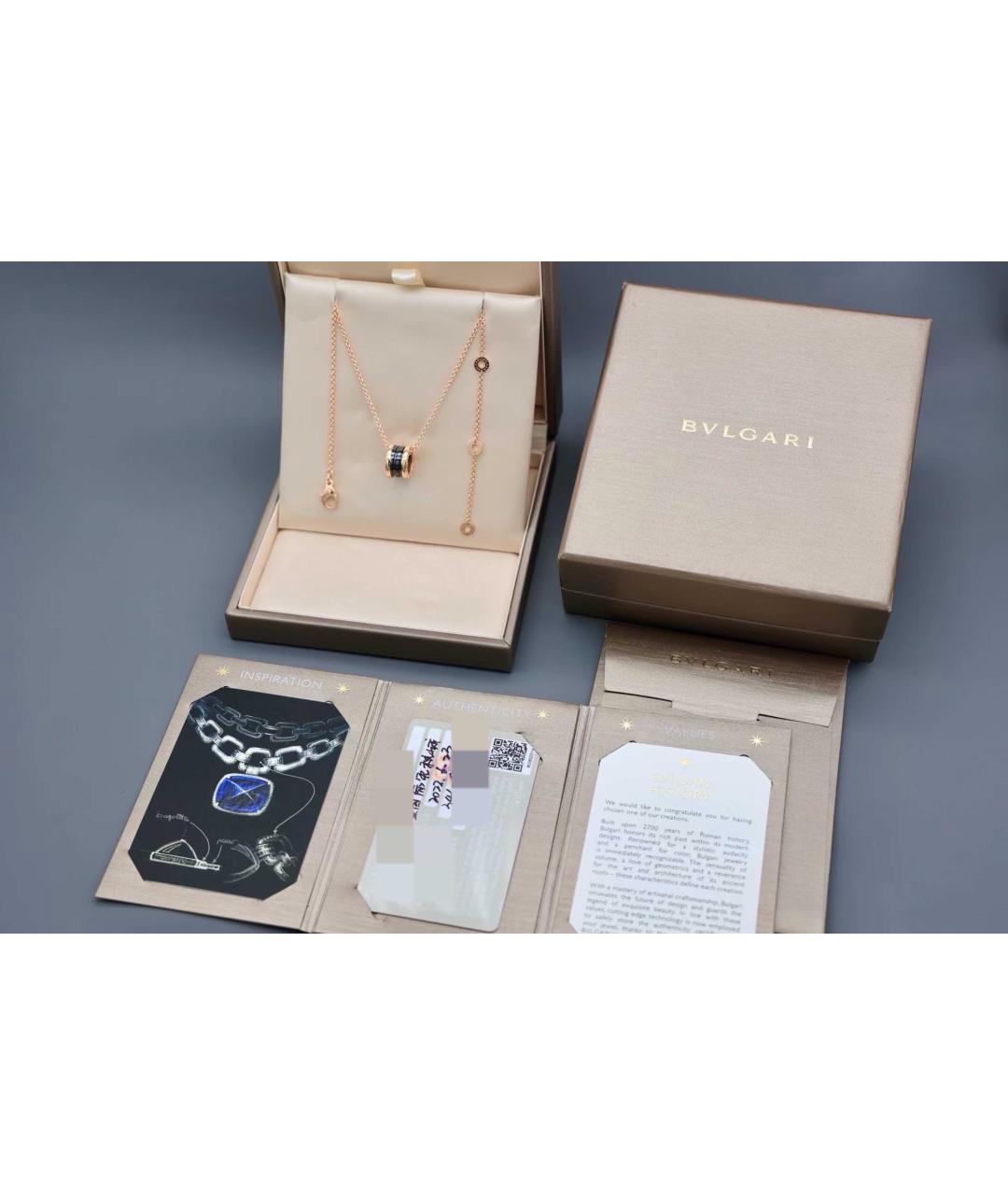 BVLGARI Золотое колье из розового золота, фото 2