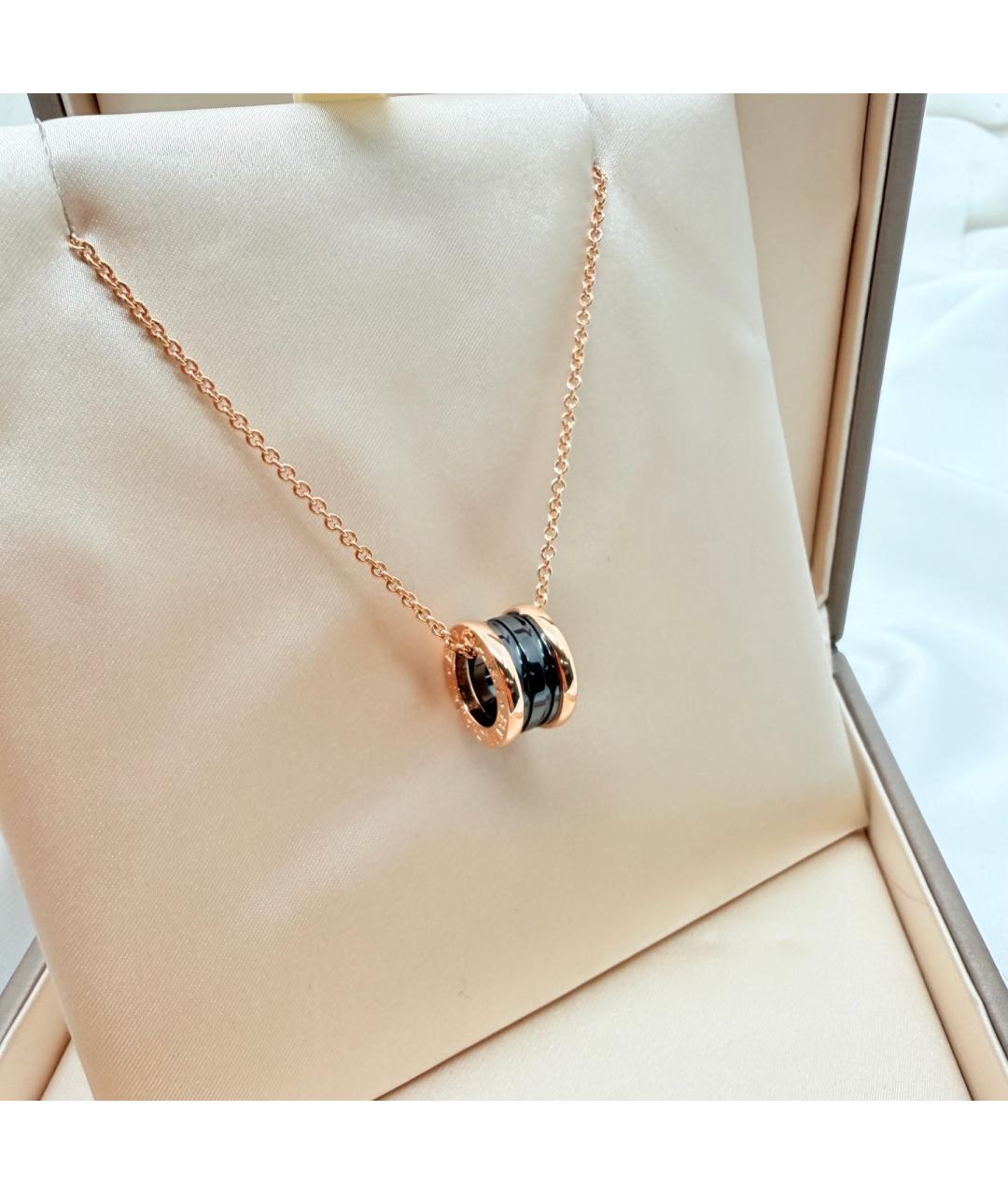 BVLGARI Золотое колье из розового золота, фото 10