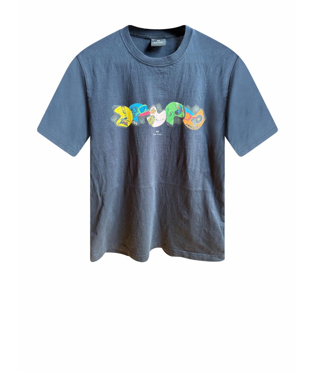 PAUL SMITH Черная хлопковая футболка, фото 1
