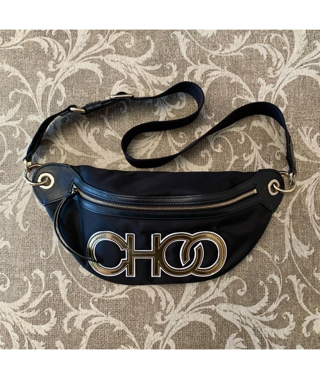 JIMMY CHOO Черная нейлоновая поясная сумка, фото 8