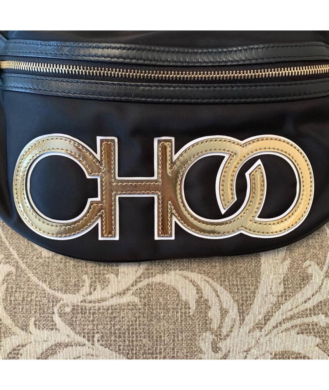 JIMMY CHOO Черная нейлоновая поясная сумка, фото 2
