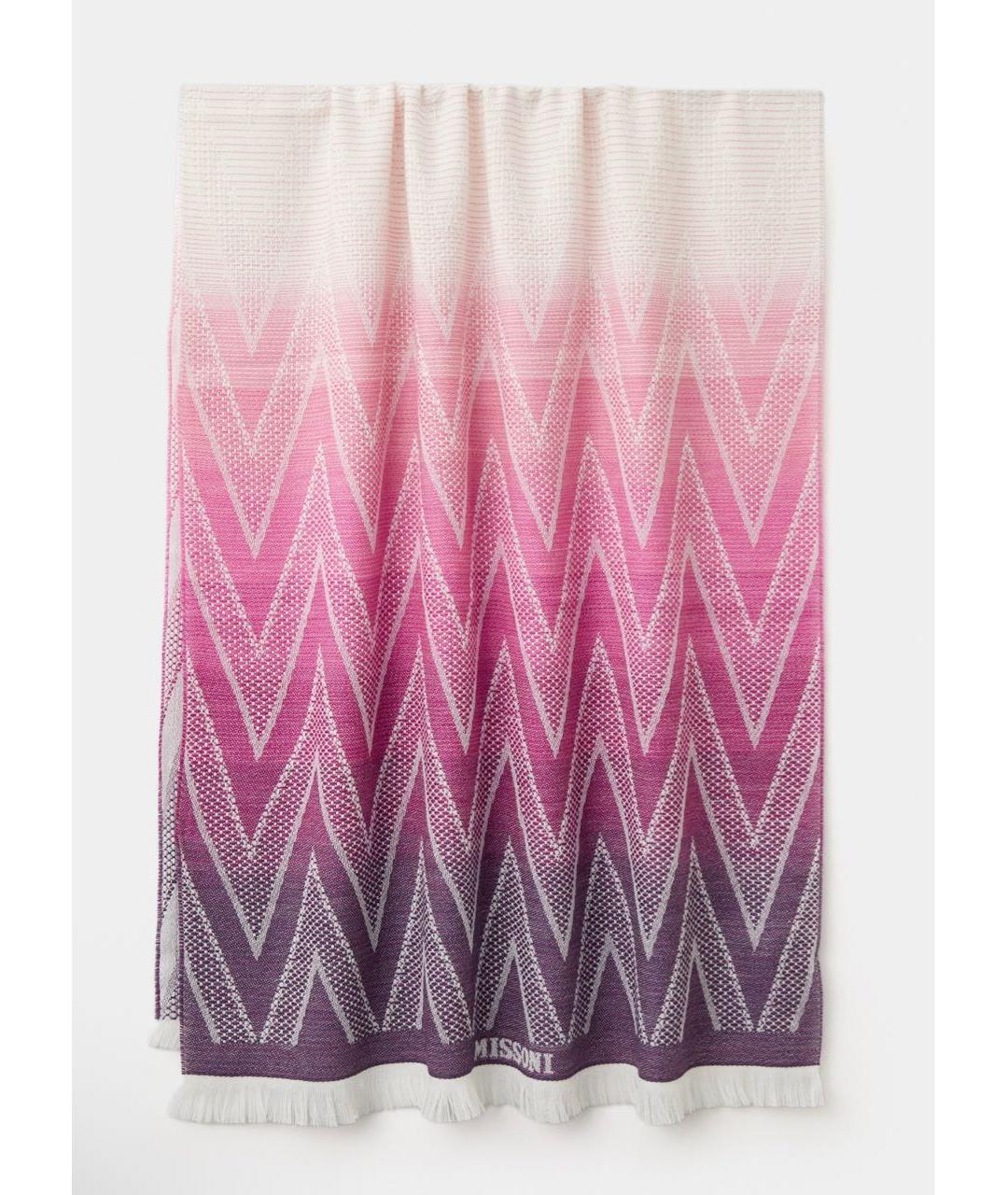 MISSONI Фиолетовый шерстяной шарф, фото 7