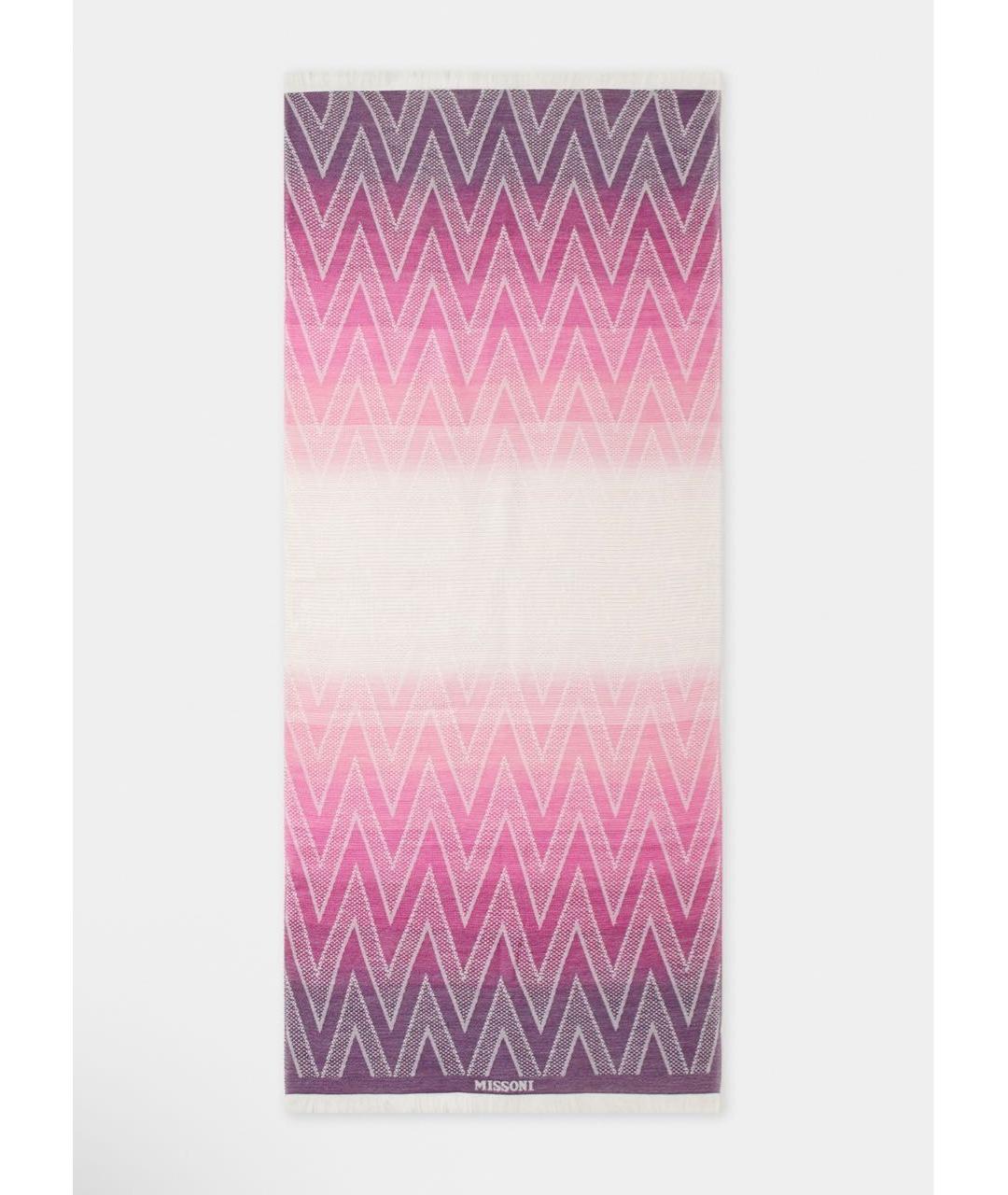 MISSONI Фиолетовый шерстяной шарф, фото 2