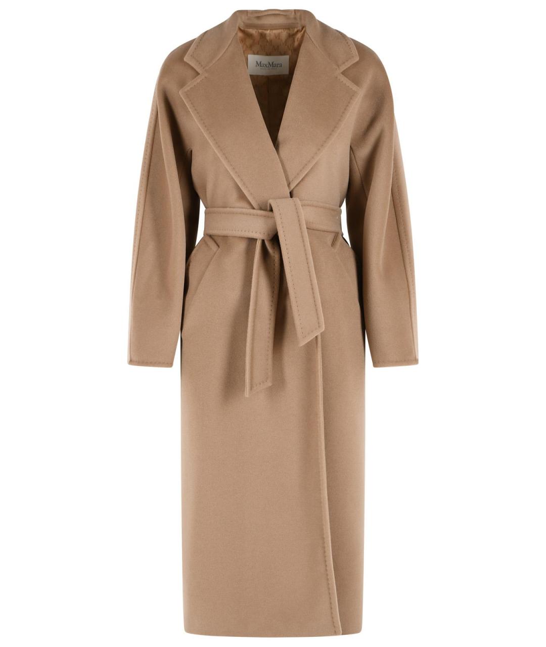 MAX MARA Бежевое шерстяное пальто, фото 1