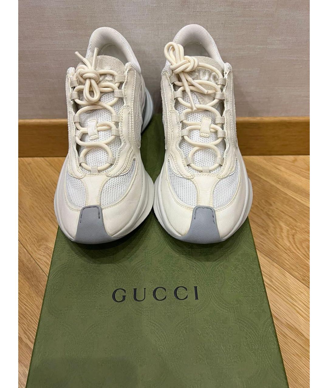GUCCI Белые кроссовки, фото 2