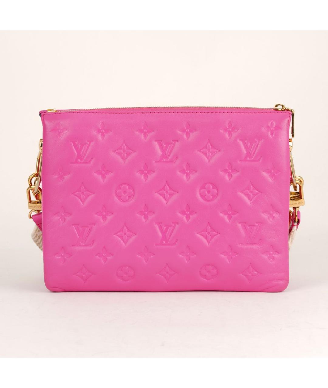 LOUIS VUITTON Розовая кожаная сумка через плечо, фото 2