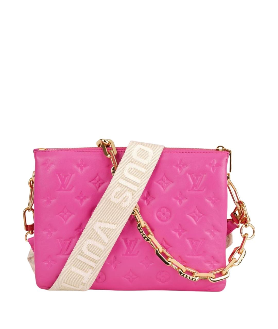 LOUIS VUITTON Розовая кожаная сумка через плечо, фото 1