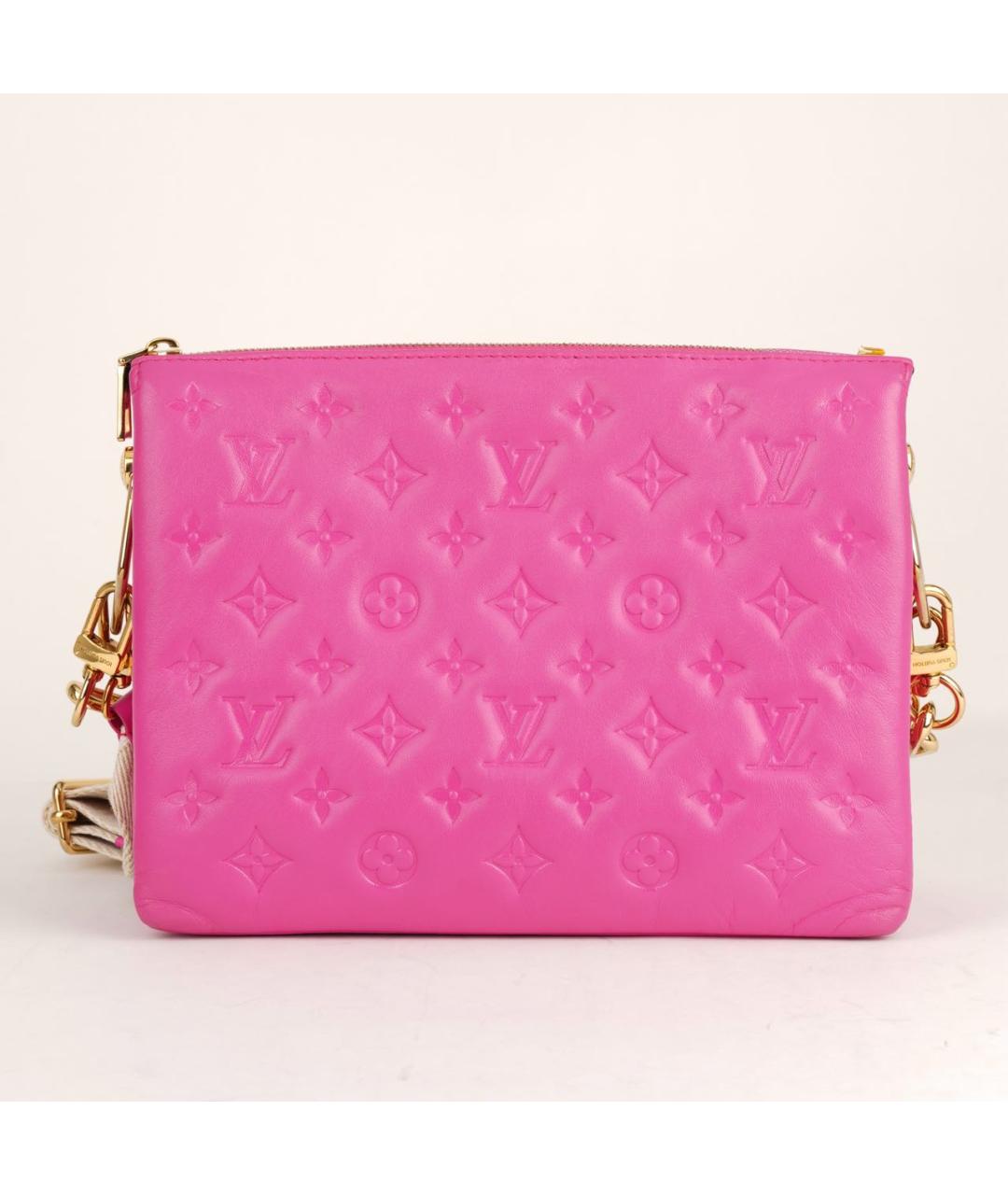 LOUIS VUITTON Розовая кожаная сумка через плечо, фото 3