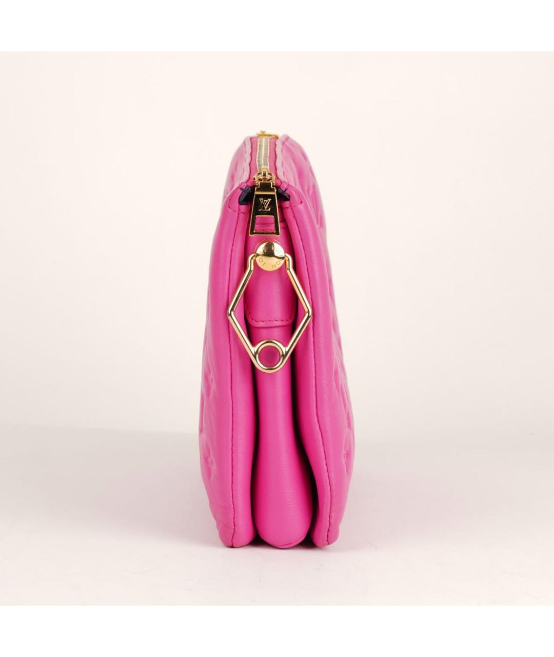 LOUIS VUITTON Розовая кожаная сумка через плечо, фото 4