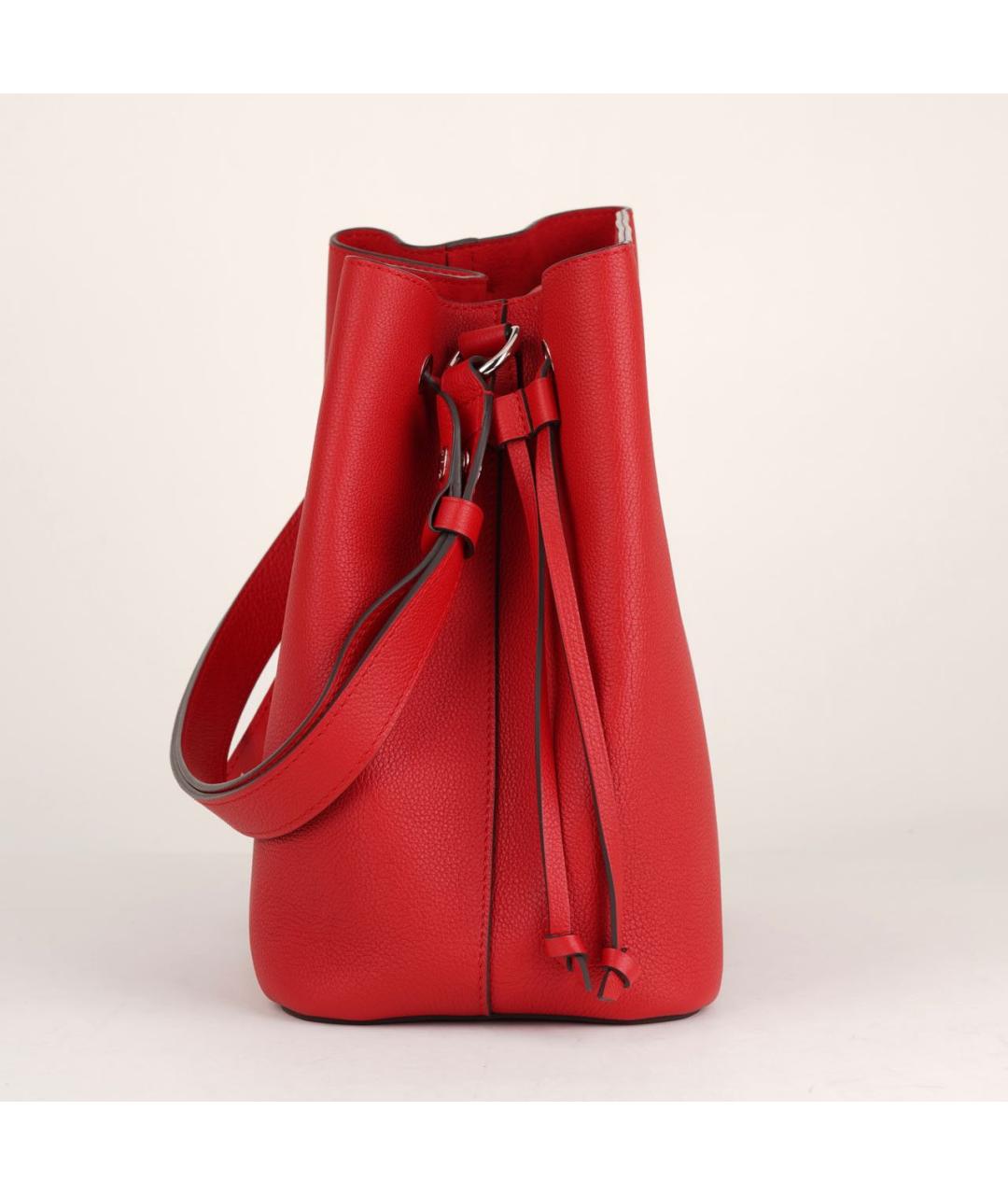 LOUIS VUITTON Красная кожаная сумка тоут, фото 5