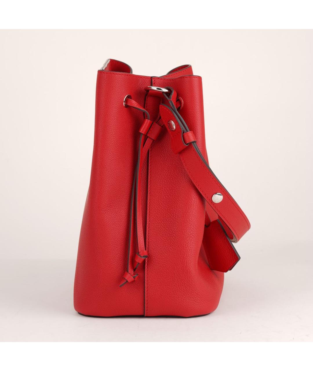 LOUIS VUITTON Красная кожаная сумка тоут, фото 6