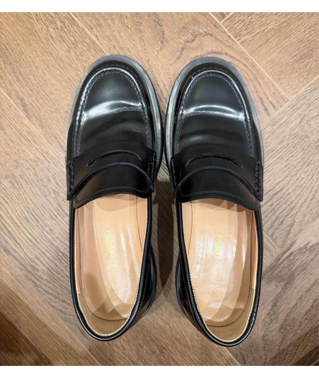 GIANVITO ROSSI Черные кожаные лоферы, фото 3