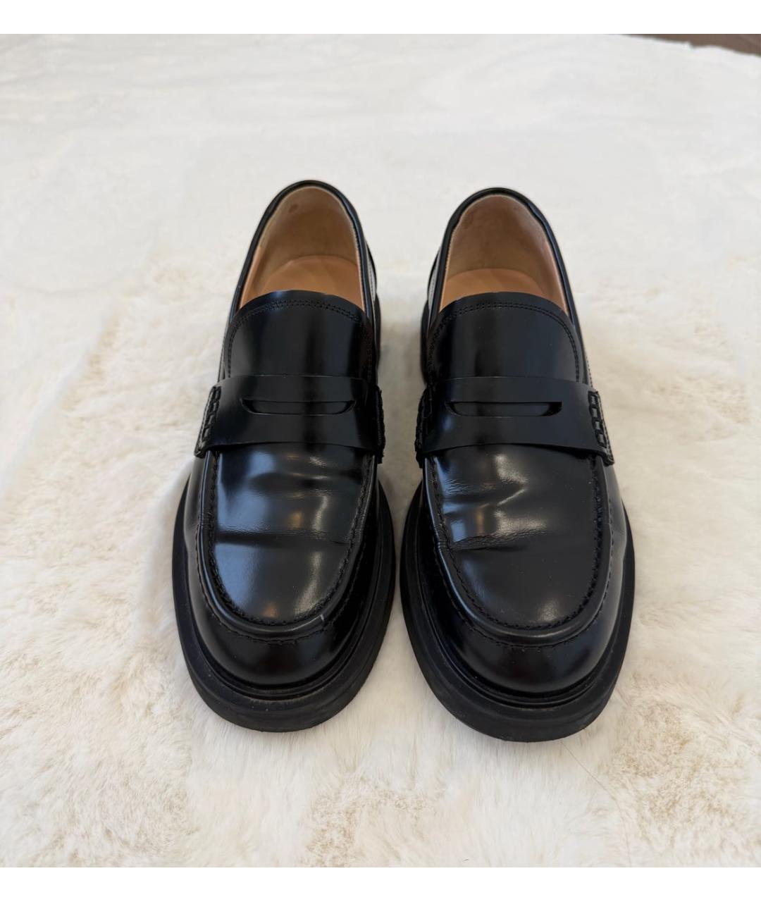 GIANVITO ROSSI Черные кожаные лоферы, фото 2