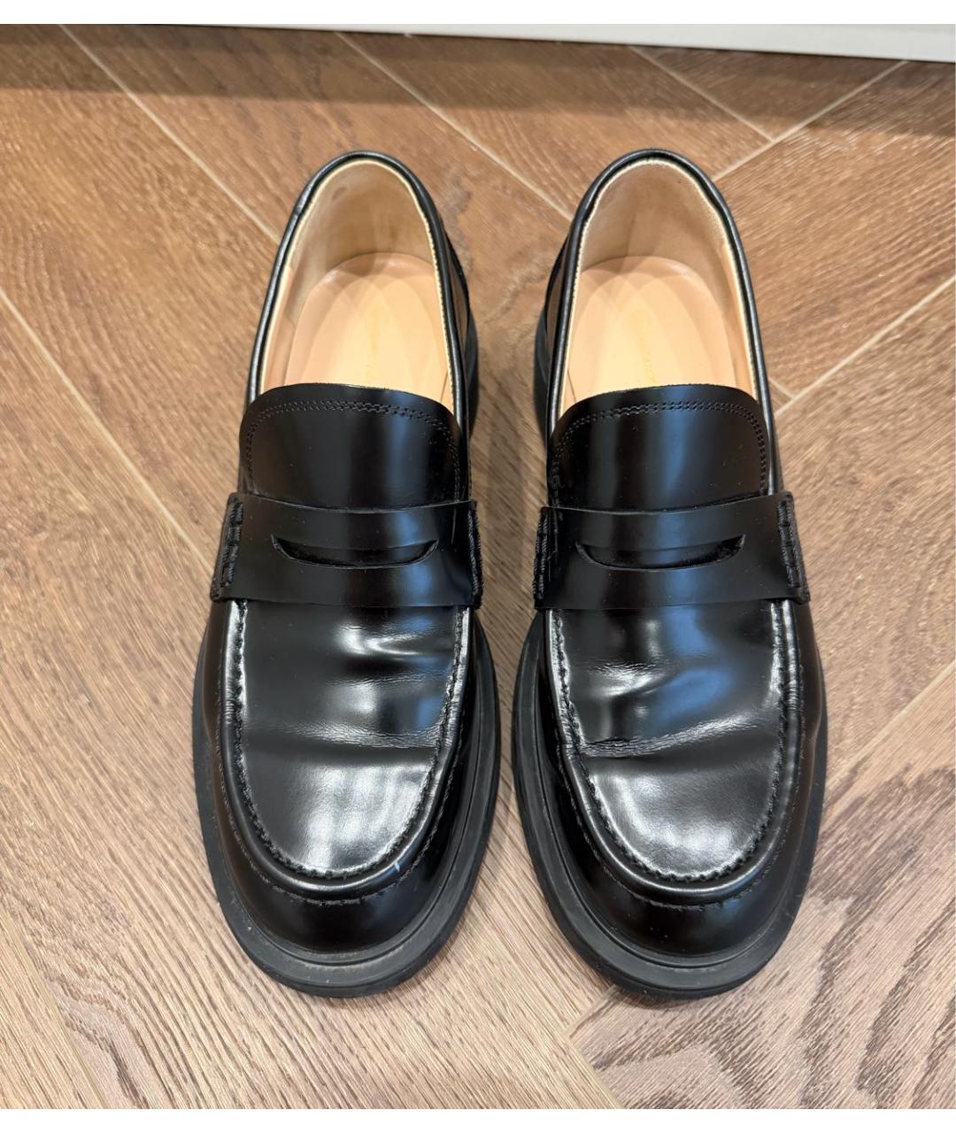 GIANVITO ROSSI Черные кожаные лоферы, фото 2
