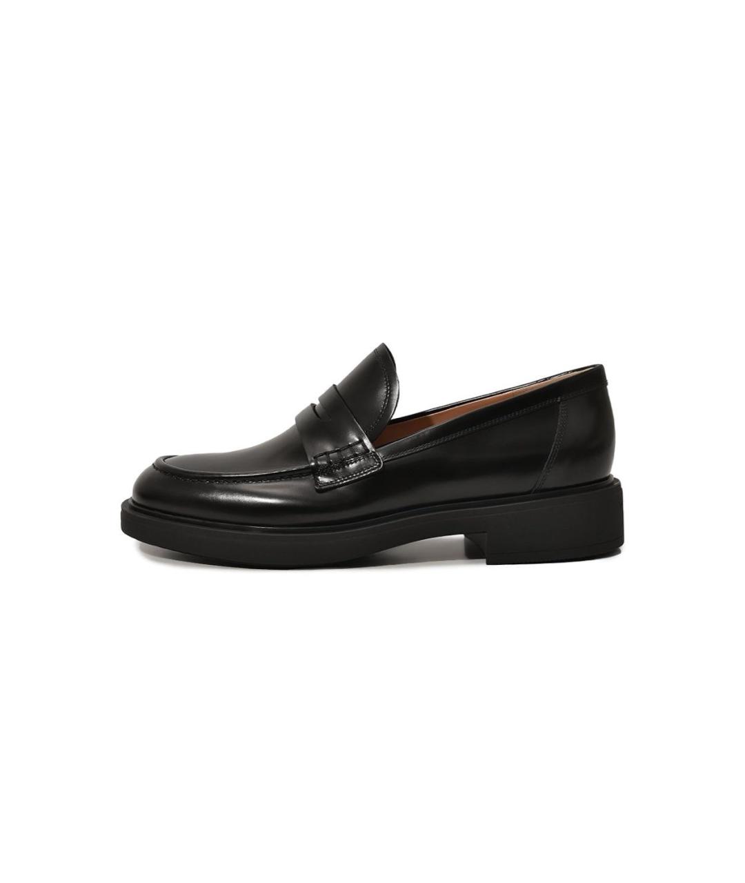 GIANVITO ROSSI Черные кожаные лоферы, фото 9