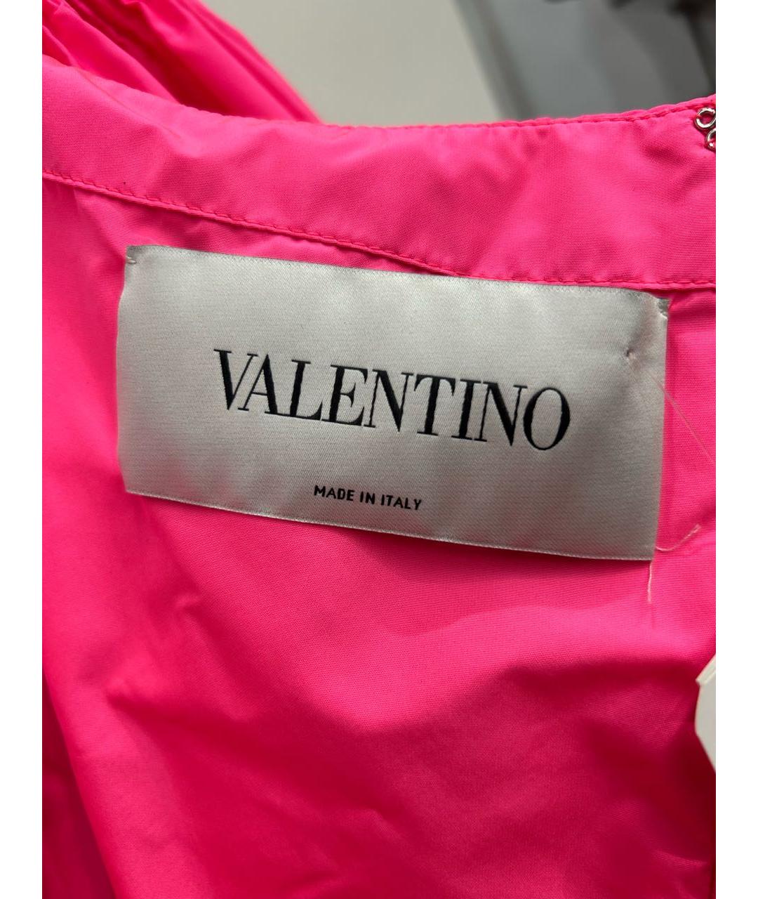 VALENTINO Коралловое полиэстеровое коктейльное платье, фото 7