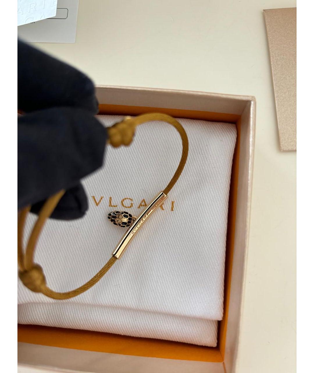 BVLGARI Коричневый латунный браслет, фото 5