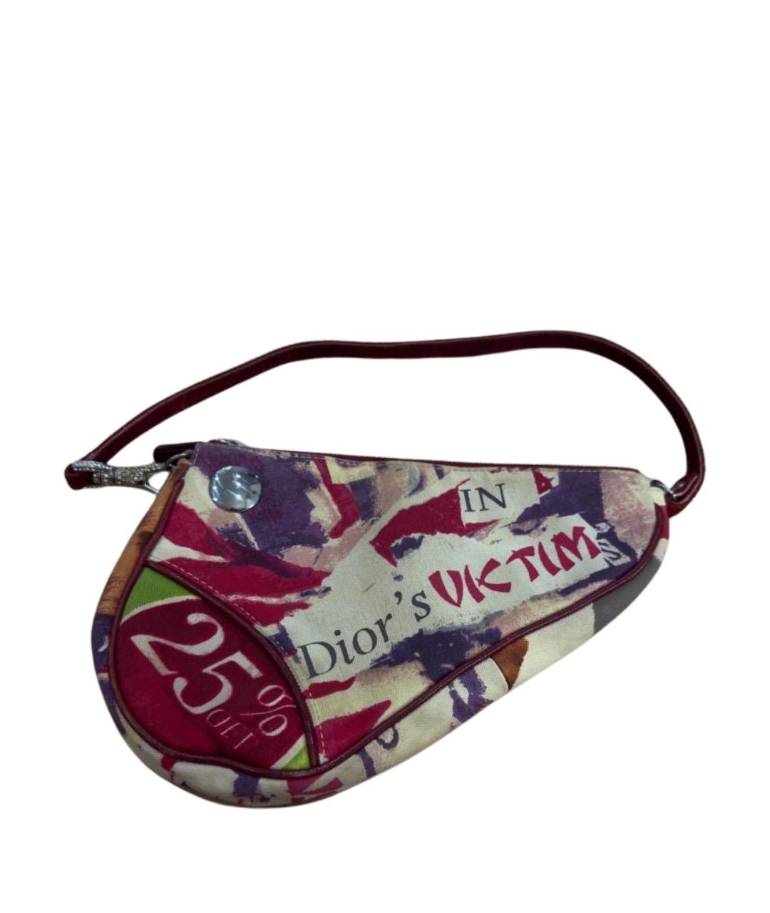 CHRISTIAN DIOR Мульти деним сумка с короткими ручками, фото 1