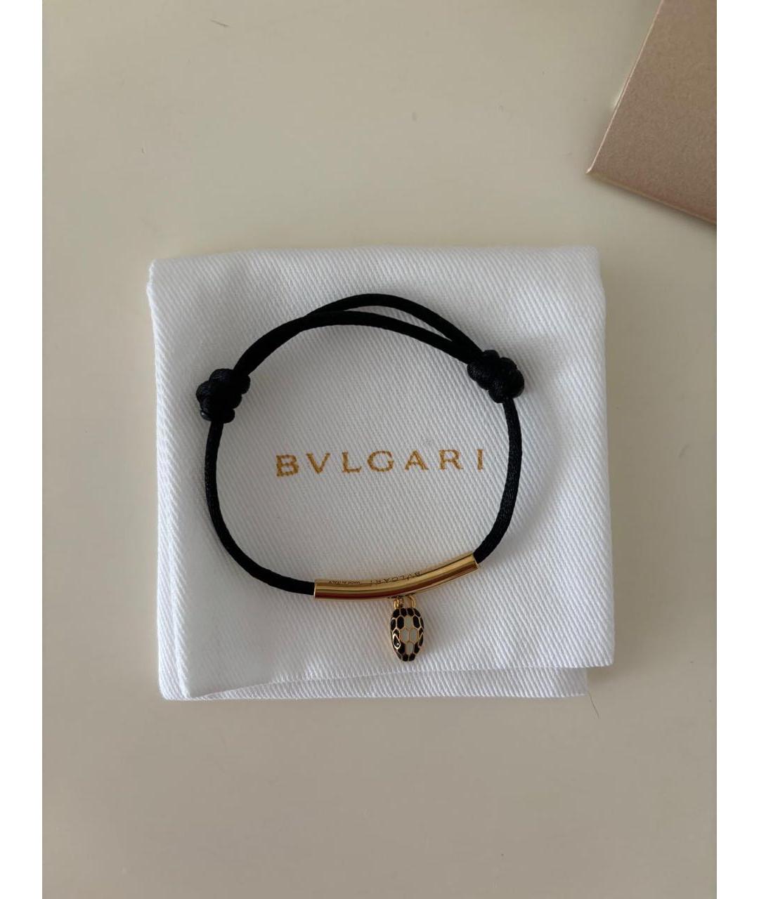 BVLGARI Черный латунный браслет, фото 4