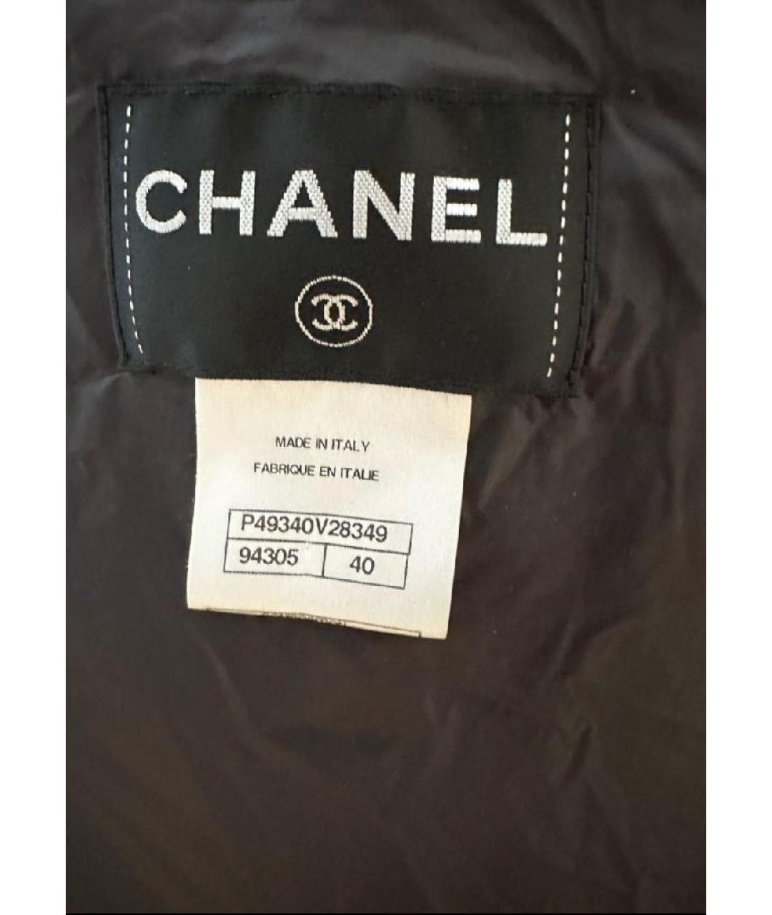 CHANEL Черная полиэстеровая куртка, фото 4