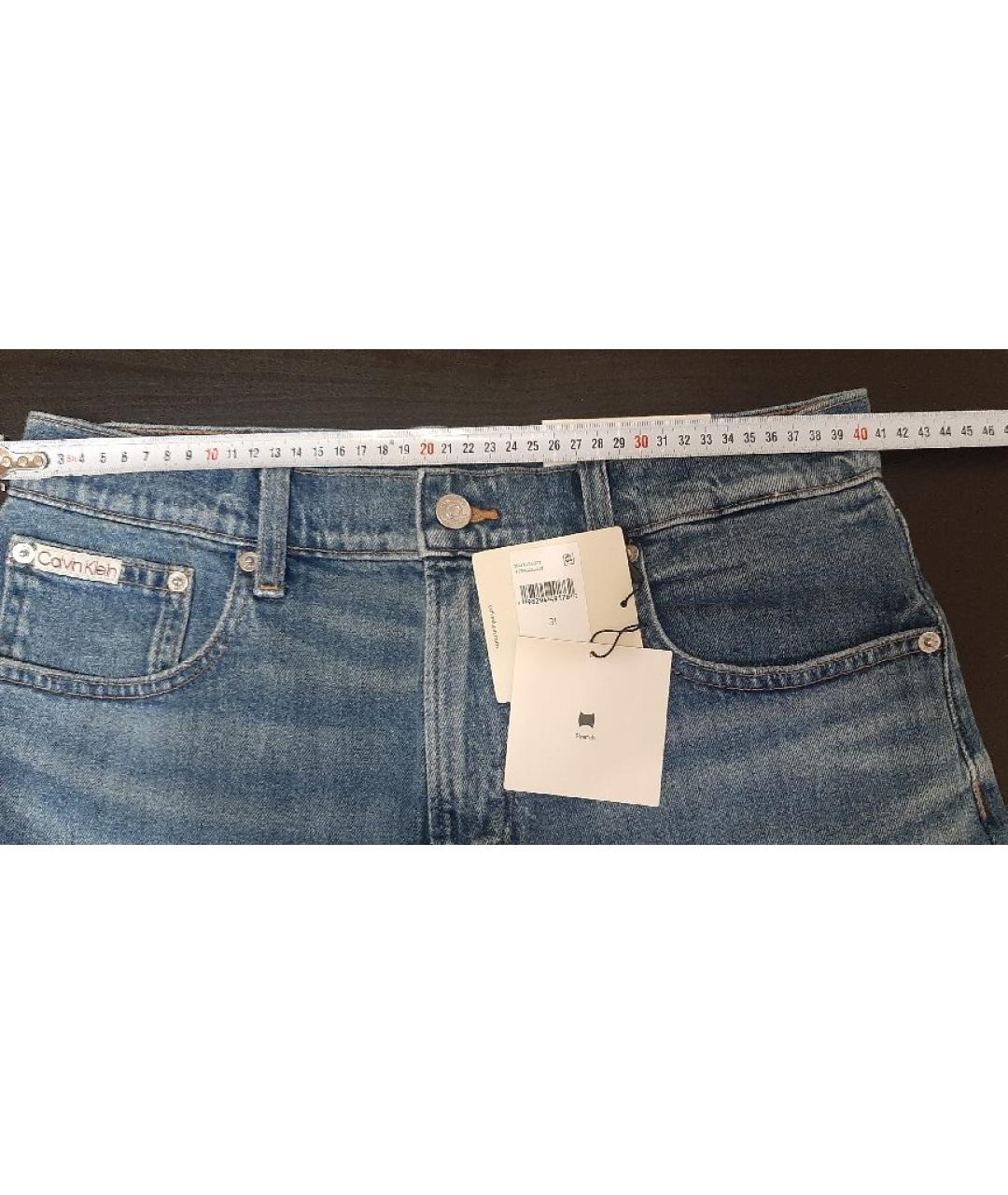 CALVIN KLEIN Синие хлопко-эластановые шорты, фото 7