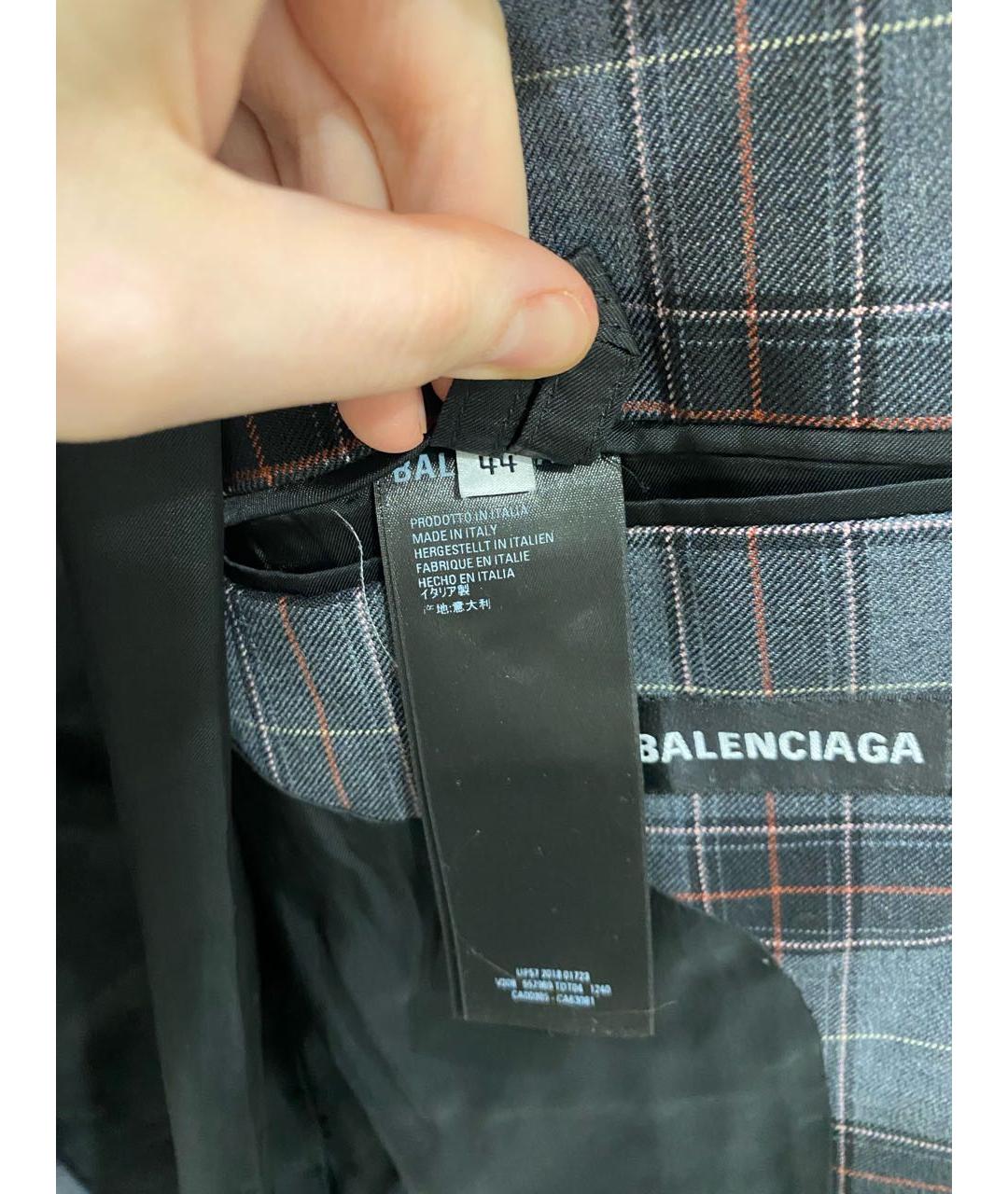 BALENCIAGA Мульти шерстяной жакет/пиджак, фото 6