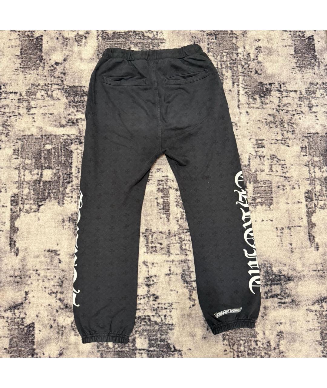 CHROME HEARTS Черные хлопковые спортивные брюки и шорты, фото 2