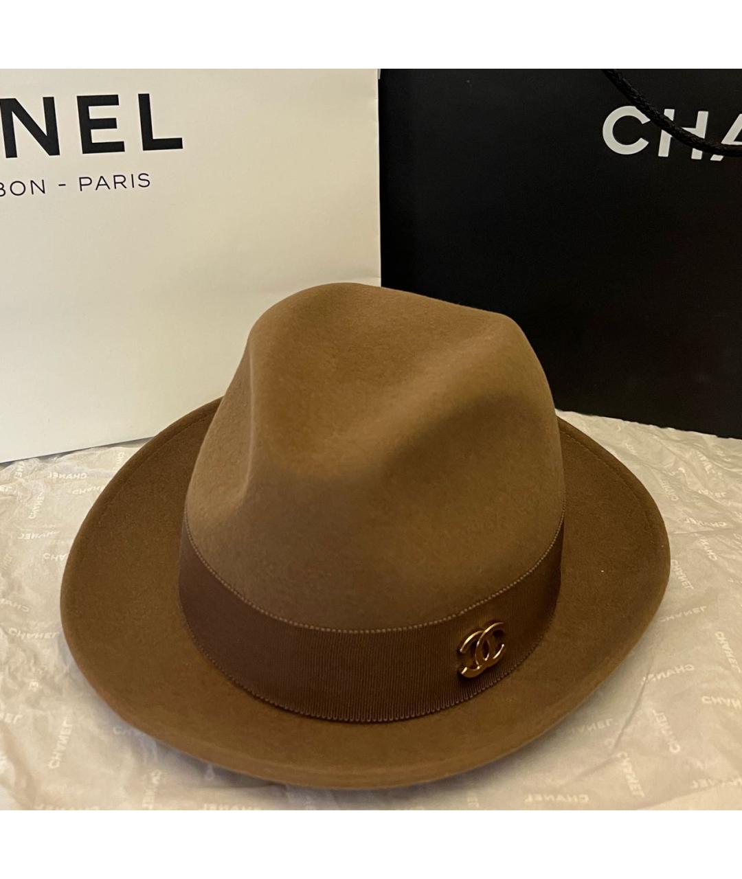CHANEL Коричневая шляпа, фото 9