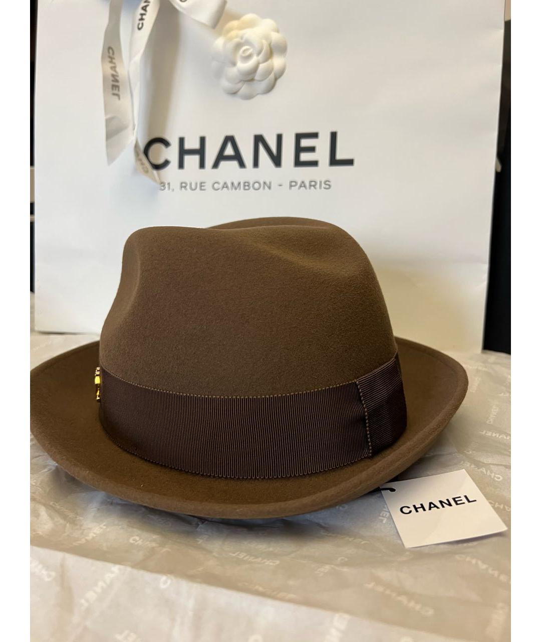CHANEL Коричневая шляпа, фото 2