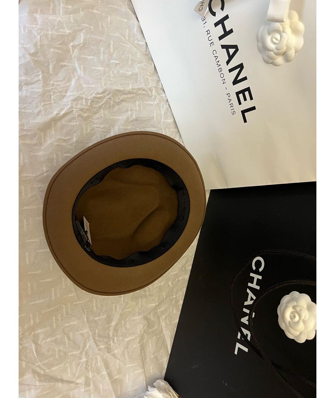 CHANEL Коричневая шляпа, фото 6