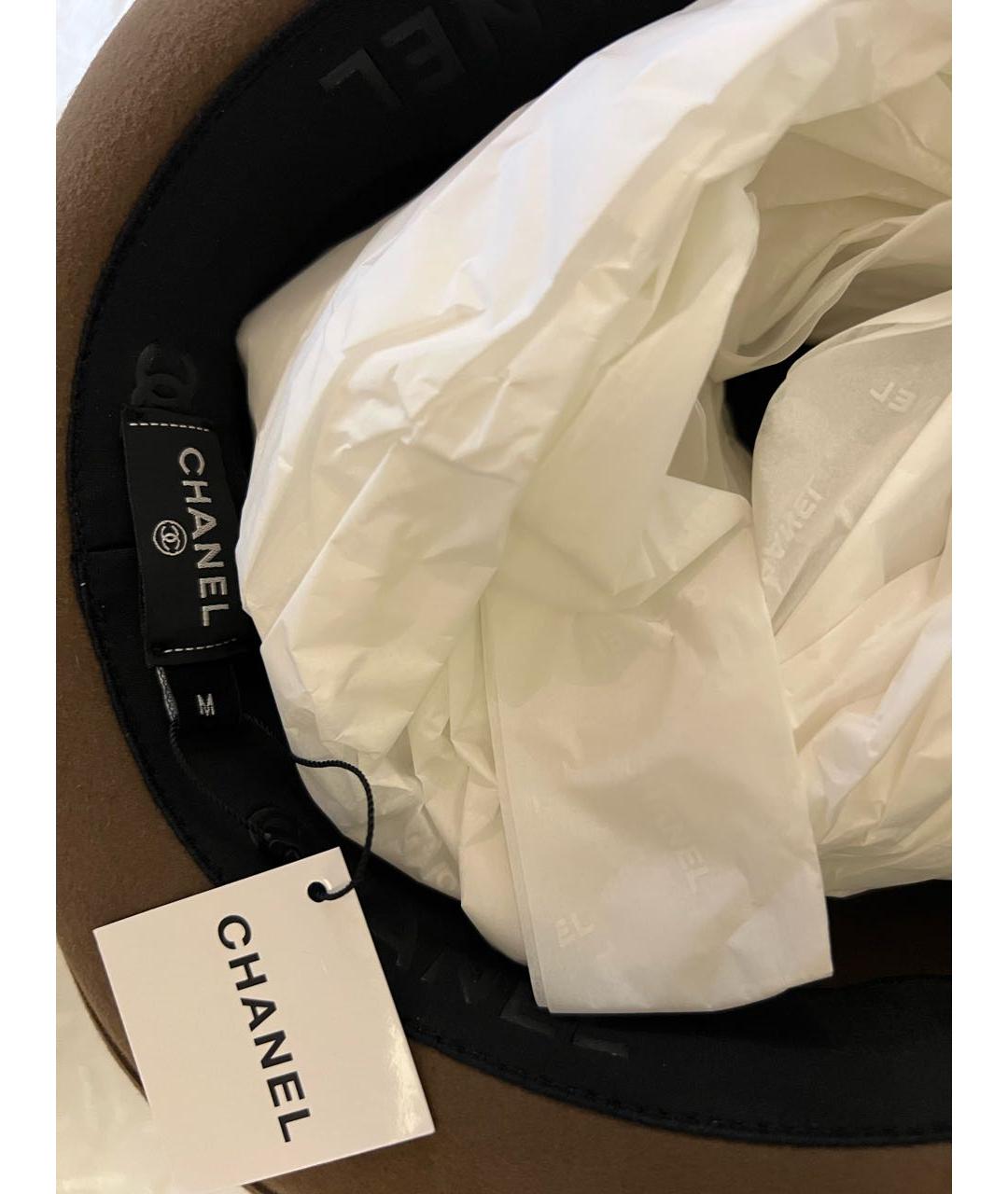 CHANEL Коричневая шляпа, фото 7