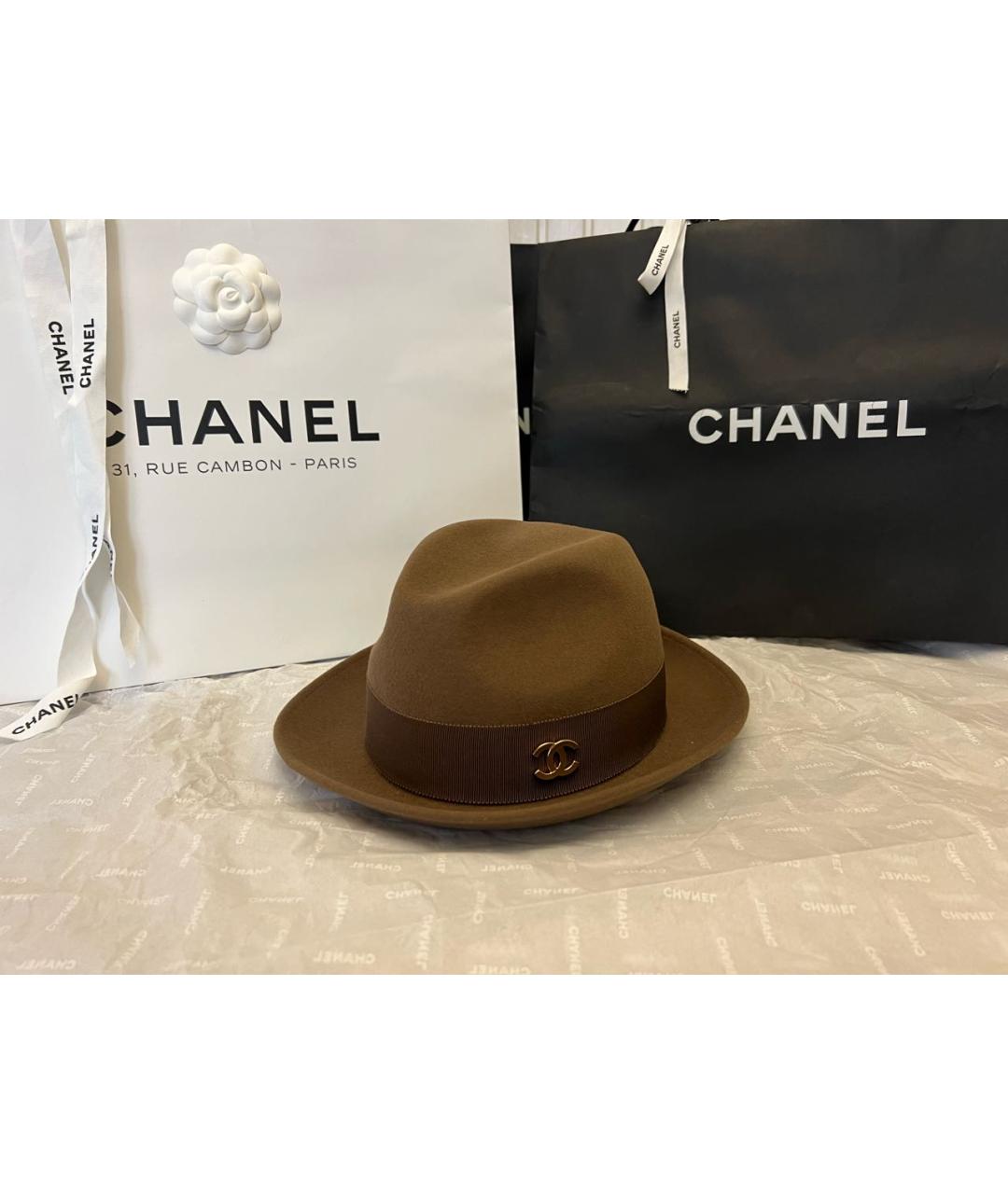 CHANEL Коричневая шляпа, фото 5