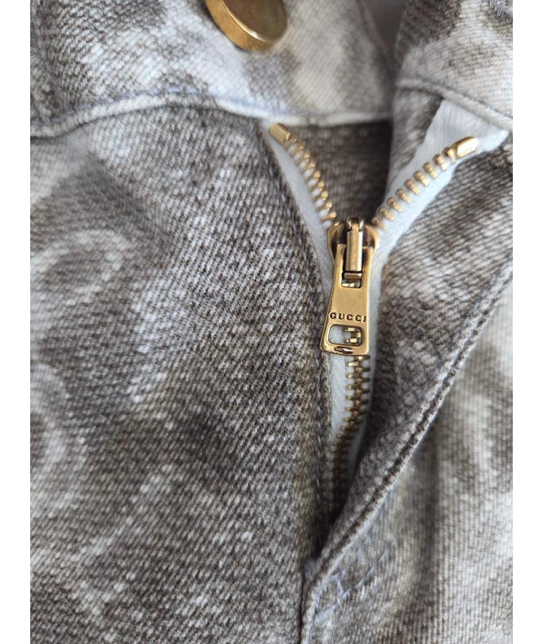 GUCCI Мульти хлопковые джинсы слим, фото 5