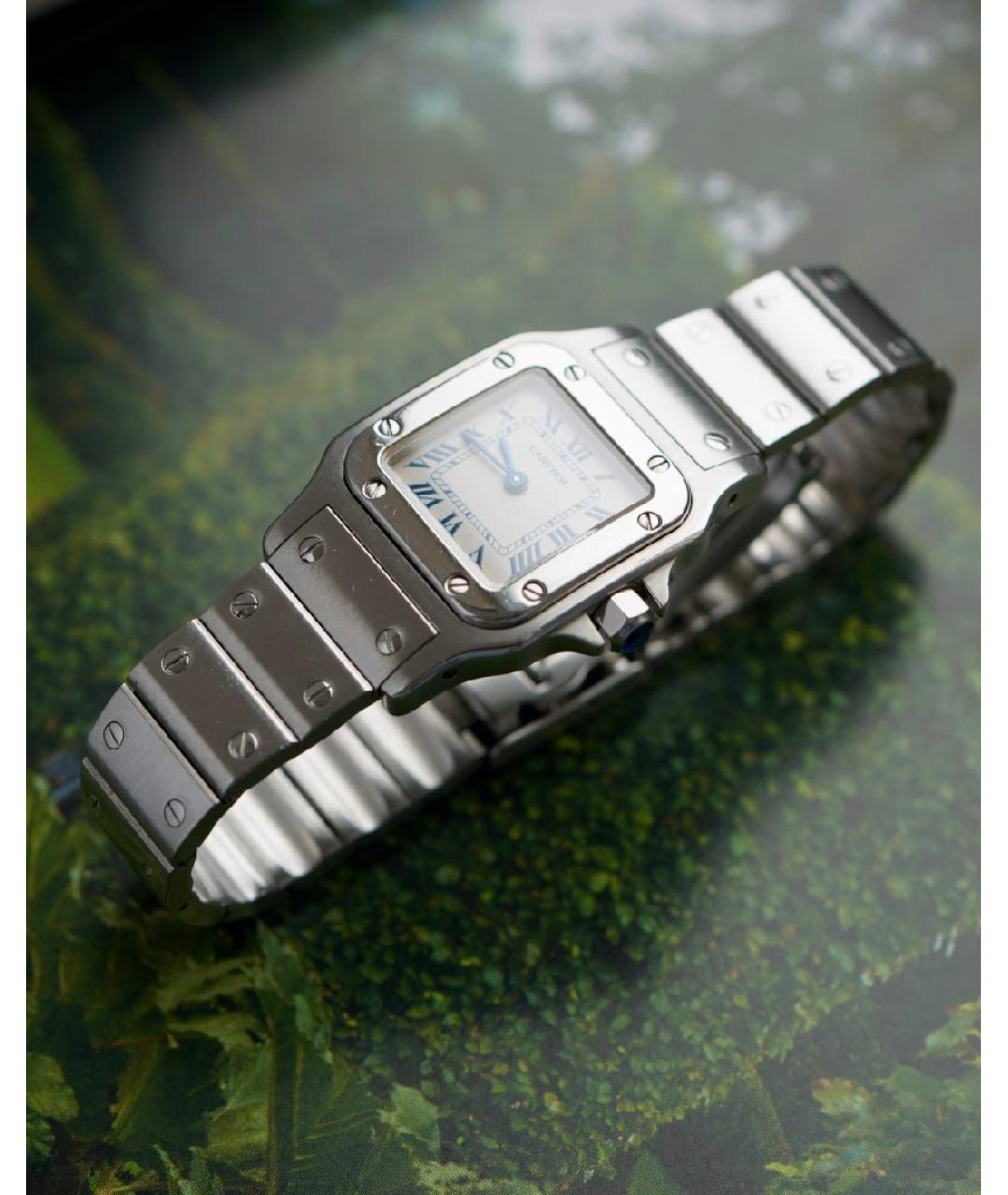 CARTIER Белые часы, фото 5