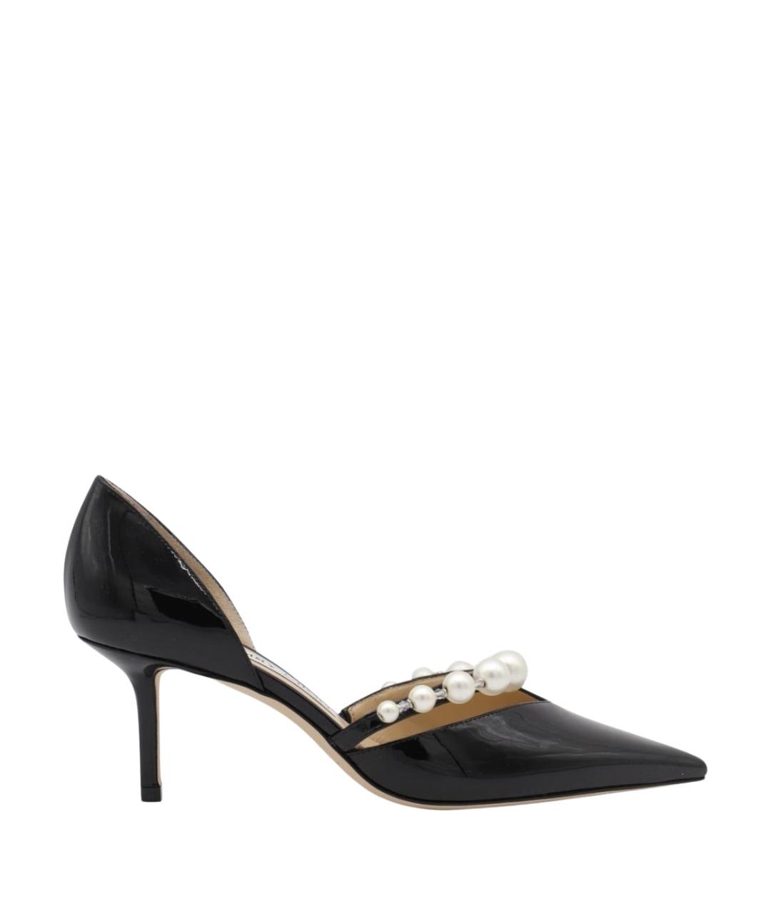 JIMMY CHOO Черные кожаные туфли, фото 1