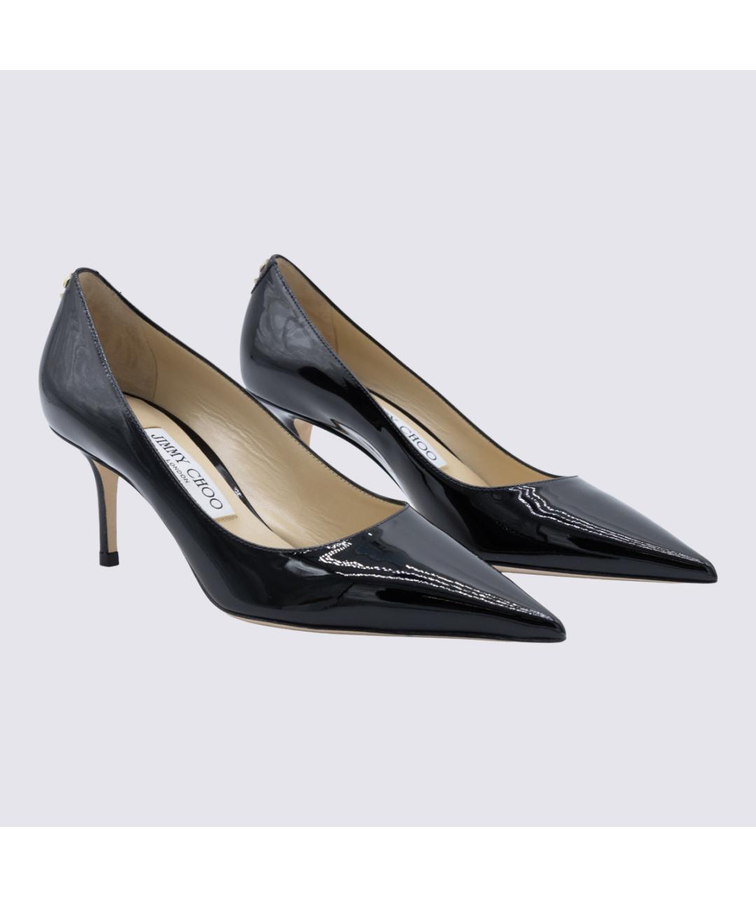 JIMMY CHOO Черные кожаные туфли, фото 2