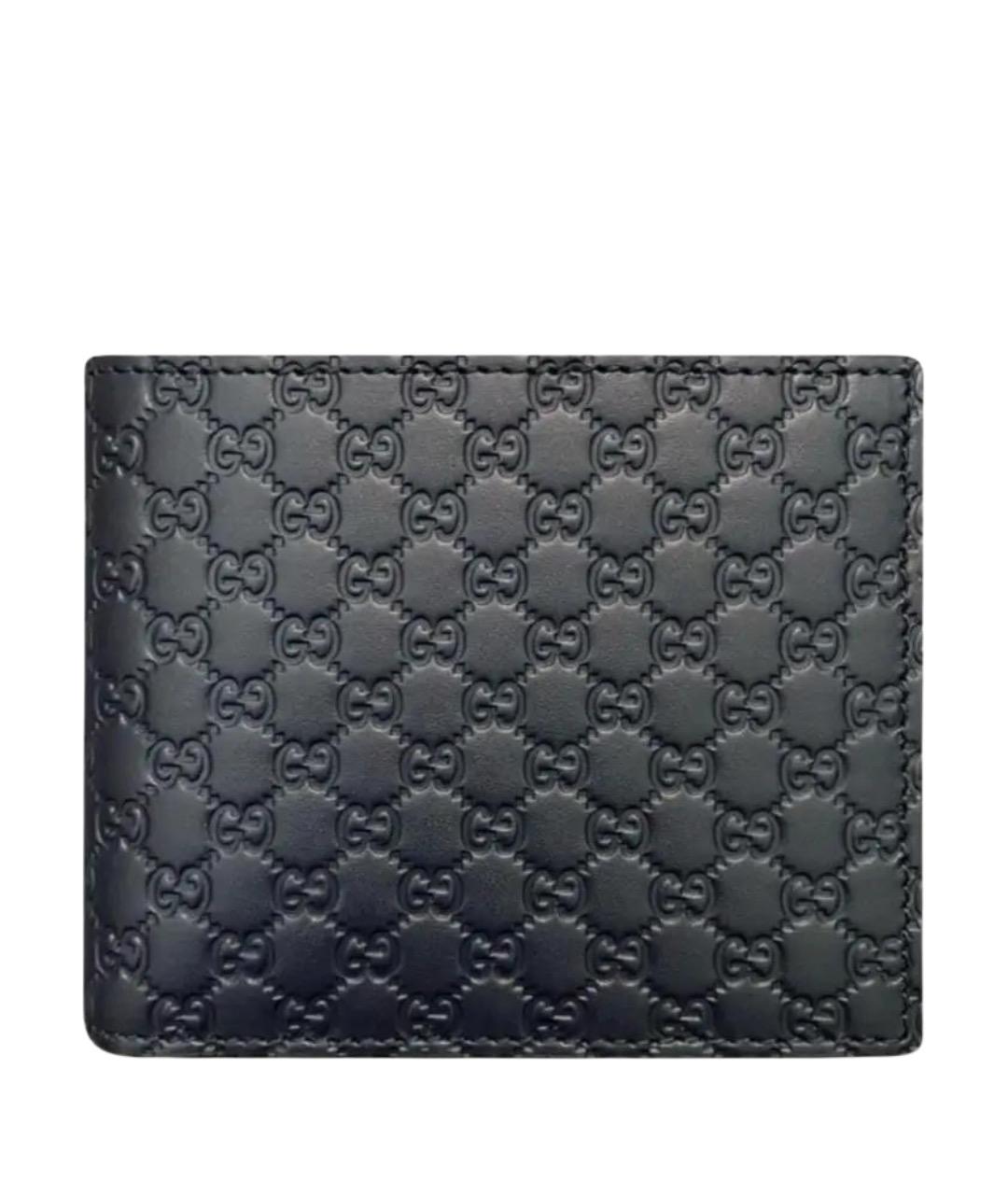 GUCCI Черный кожаный кошелек, фото 1